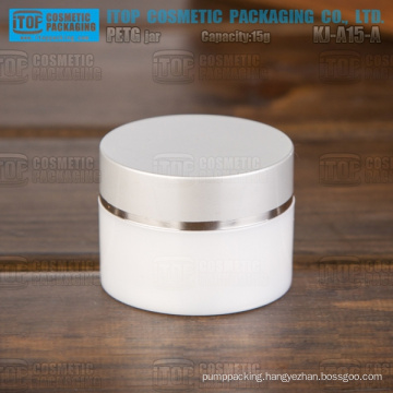 KJ-A15-A 15g cylinder round delicate high quality small and cute clear container for cosmetics